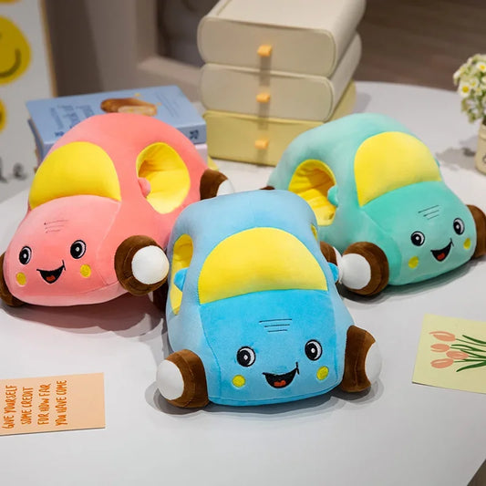 Flauschiges Plüsch-Auto mit Handwärmer – Kuscheln & Wärmen in Einem
