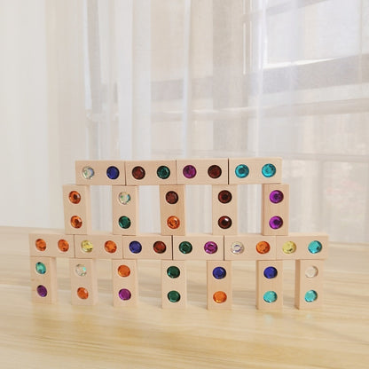 20 bis 100 Holz Bausteine Spielzeug Set